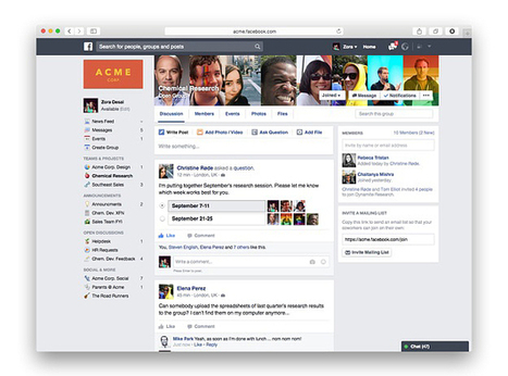 #Facebook at Work : vers une sortie officielle fin 2015 | Social media | Scoop.it