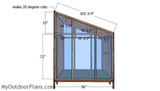 8x8 Lean To Greenhouse Roof Plans Myoutdoorpl