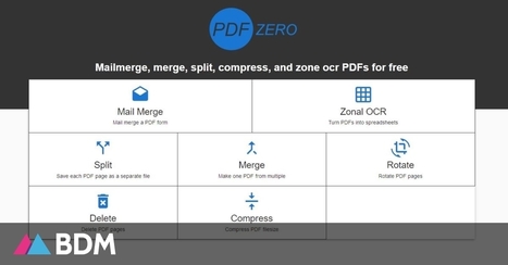 PDFZero : l'outil ultime pour &eacute;diter, supprimer, s&eacute;parer, compresser et fusionner vos PDF | TICE et langues | Scoop.it