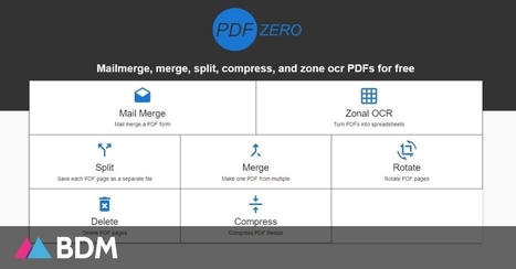 PDFZero : l'outil ultime pour éditer, supprimer, séparer, compresser et fusionner vos PDF | TICE et langues | Scoop.it
