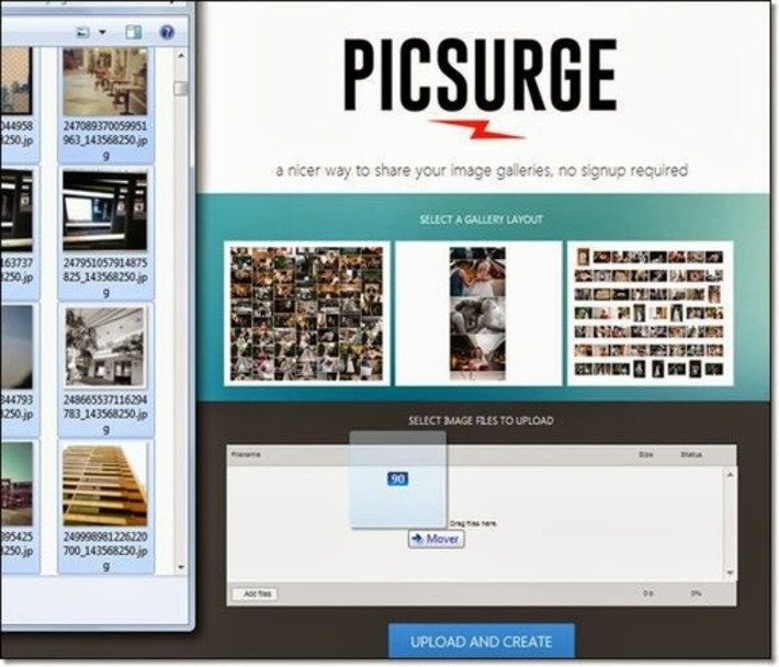 Picsurge: création d'une galerie photo en un glisser déposer | TIC, TICE et IA mais... en français | Scoop.it