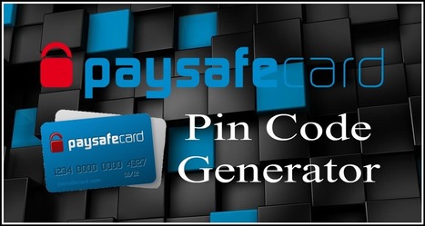 Paysafecard Pin Code Generator 2016 No Survey