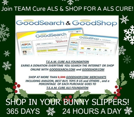 Shop for a ALS-MND Cure Online | Shop 365 Days- 24/7 In Your Bunny Slippers! Easy as 1-2-3! | #ALS AWARENESS #LouGehrigsDisease #PARKINSONS | Scoop.it