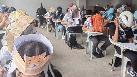 Philippines: Student 'anti-cheating' exam hats go viral | Rubrics, Assessment and eProctoring in Education | Scoop.it
