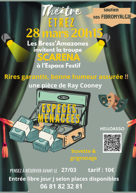 SOIREE THEATRE A ETREZ (01) PAR L'ASSOCIATION BRESS'AMAZONES | Association FibromyalgieSOS | Scoop.it
