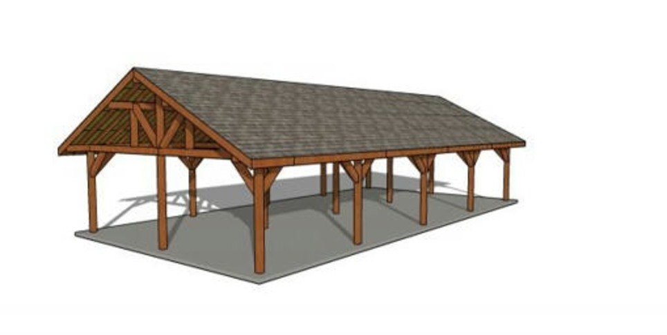 24×48 Gable Pavilion Plans – PDF Download | MyOutdoorPlans | Garden Plans | Scoop.it