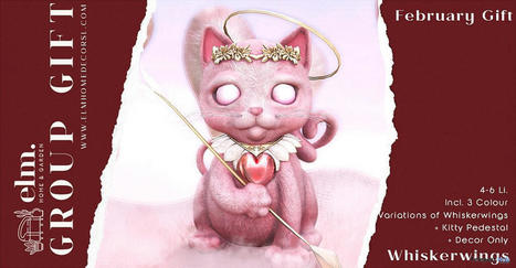 Whiskerwings February 2023 Group Gift by Elm. | Teleport Hub - Second Life Freebies | Second Life Freebies | Scoop.it