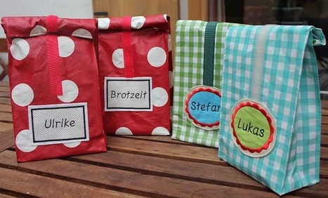 Mondbresal: Lunchbag - Lunchbeutel - Brotzeitbeutel.... | Nähen | Scoop.it