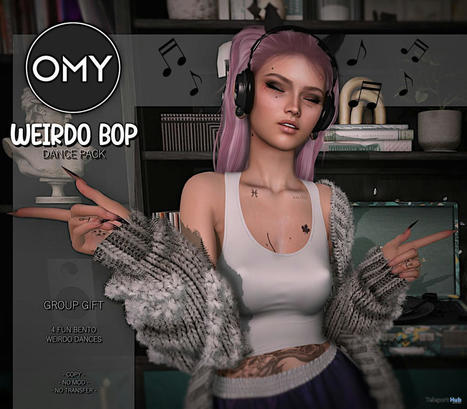 Weirdo Bop Dance Pack September 2022 Group Gift by OMY | Teleport Hub - Second Life Freebies | Second Life Freebies | Scoop.it