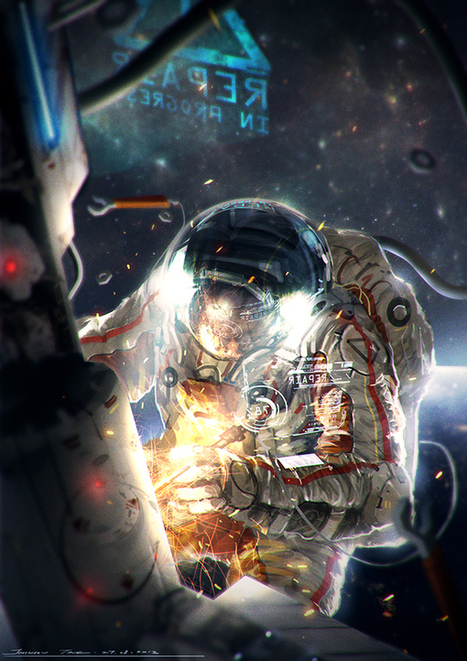 How to Illustrate an Astronaut in Photoshop | Psdtuts+ | Photo Editing Software and Applications | Scoop.it