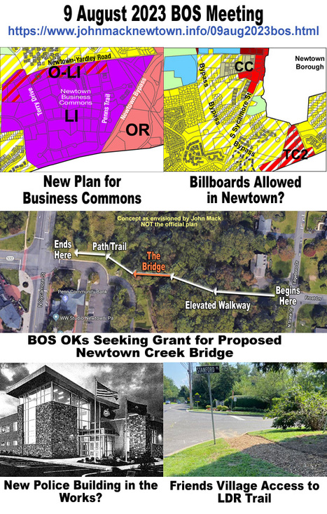 August 9, 2023, #NewtownPA Board of Supervisors Meeting Summary by Supervisor John Mack | Newtown News of Interest | Scoop.it