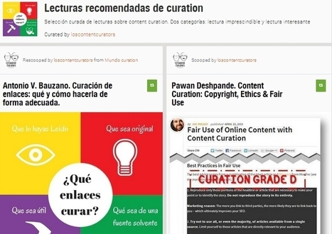 Lecturas recomendadas de curation 2 | Curación de contenidos e Inteligencia Competitiva | Scoop.it