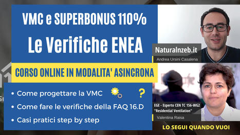 VMC con Superbonus 110%: Come Fare le Verifiche ENEA | Certificazione Energetica degli Edifici | Scoop.it