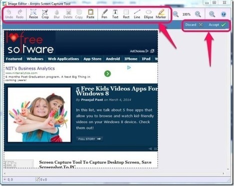 Free Screen Capture Tool With Built-In Image Editor || Free Software | DIGITAL LEARNING | Scoop.it
