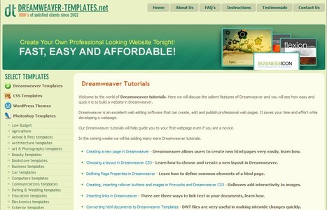 Easy Dreamweaver Tutorials | Time to Learn | Scoop.it