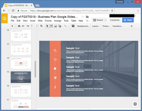 Free Business Plan Template for Google Slides | Educational Technology & Tools | Scoop.it