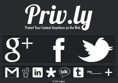 Priv.ly : solution libre pour avoir le contrôle des données publiées et échangées sur les réseaux sociaux | Freewares | Scoop.it