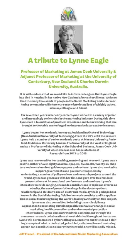 A tribute to Linne Eagle | Italian Social Marketing Association -   Newsletter 217 | Scoop.it