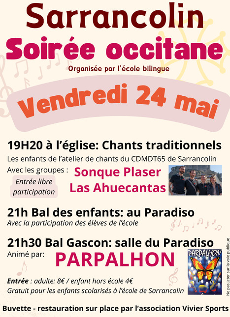 Soirée occitane le 24 mai à Sarrancolin | Vallées d'Aure & Louron - Pyrénées | Scoop.it