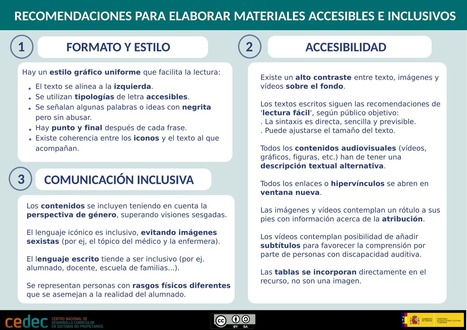 12 recomendaciones para elaborar materiales accesibles e inclusivos  | TIC & Educación | Scoop.it