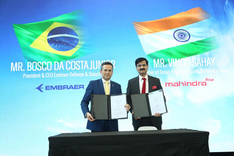 Embraer and Mahindra Group forge strategic alliance to position C-390 for India’s MTA programme  | DEFENSE NEWS | Scoop.it