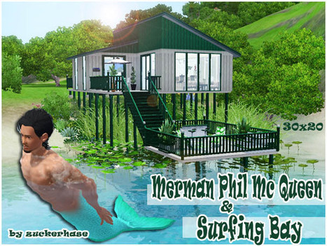 Merman Phil Mc Queen und sein Haus Surfing Bay << Akisima | Les Sims | Scoop.it