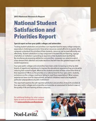 2013 National Student Satisfaction and Priorities Report | Educational Innovation and Distance Education | Scoop.it