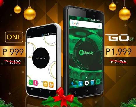 Cloudfone One and Cloudfone Go SP Christmas sale is on, price starts at Php999 | Gadget Reviews | Scoop.it