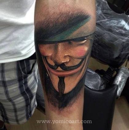 My New V For Vendetta Tattoo Dccomics