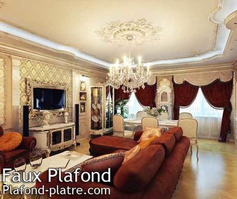 Plafond Salon In Faux Plafond En Forme D Un Papillon Scoop It