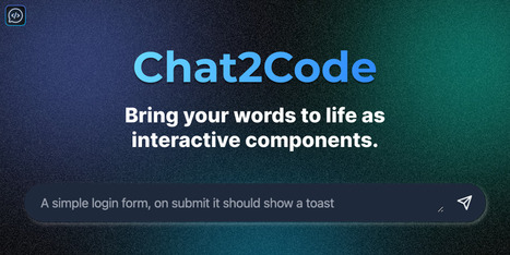 Chat2Code | AI Tools and Info | Scoop.it