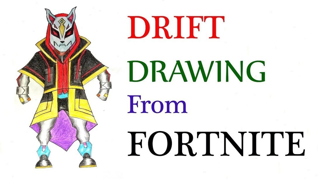 how to draw drift fortnite how to draw dra - how to draw drift from fortnite easy