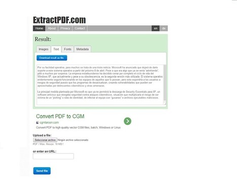 Cómo extraer el texto de un documento PDF | TIC & Educación | Scoop.it