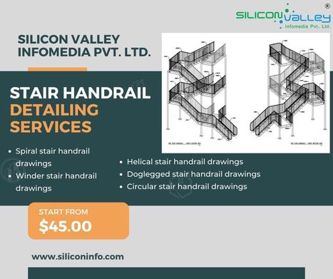 Stair Handrail Detailing Services | CAD Services - Silicon Valley Infomedia Pvt Ltd. | Scoop.it