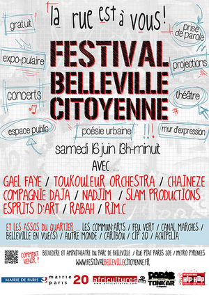Paris Tonkar magazine // Graffiti and Street art: Festival Belleville citoyenne | Paris Tonkar magazine | Scoop.it