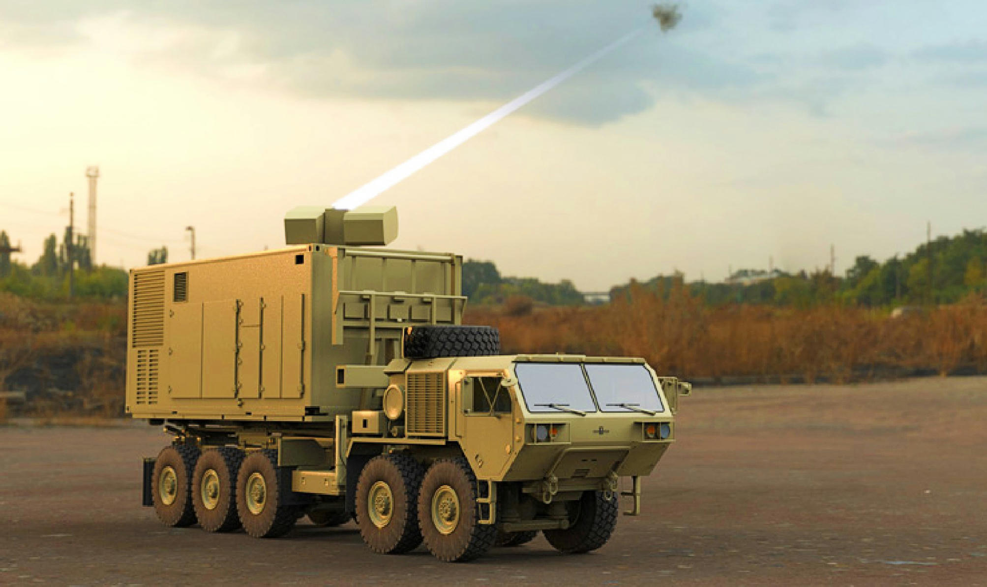 High energy laser. High Energy Laser Weapon Systems (HELWS). Palletized High Energy Laser. High Energy Laser mobile Test Truck.