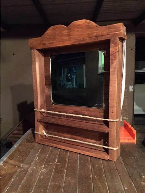 Bathroom Mirror & Shelf | 1001 Pallets ideas ! | Scoop.it