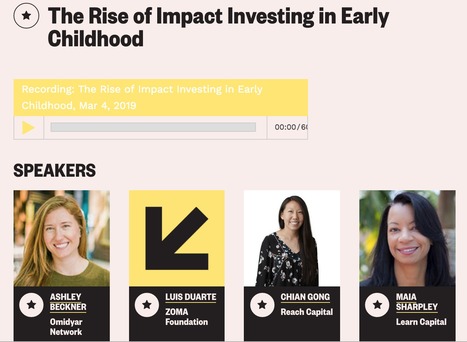 "The Rise of Impact Investing in Early Childhood" // SXSW 2019  | Social Impact Bonds, "Pay For Success," Results-Based Contracting, and Blockchain Digital Identity Systems | Scoop.it
