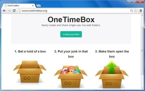 Create A Disposable Folder For Online File Sharing With OneTimeBox | Business & Productivity Tools | Scoop.it