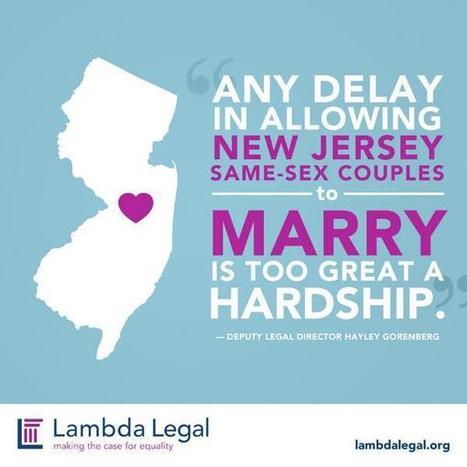 Photo of the Day / #LambdaLegal: Same-sex couples in #NJ can't wait any longer... | PinkieB.com | LGBTQ+ Life | Scoop.it