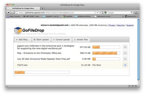 Get Your Personal Dropbox Where Other People Can Upload You Files: GoFileDrop (now works with Gmail accounts) | Online Collaboration Tools | Scoop.it