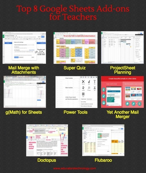 Top 8 Google Sheets Add-ons for Teachers via @medkh9 | Daring Ed Tech | Scoop.it