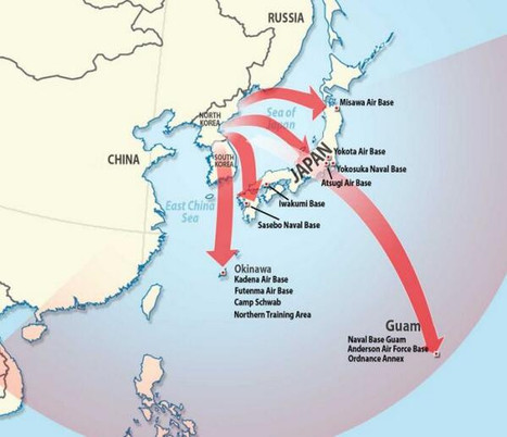 Infographie : les cibles et les trajectoires possibles de missiles nord-coréens | Newsletter navale | Scoop.it