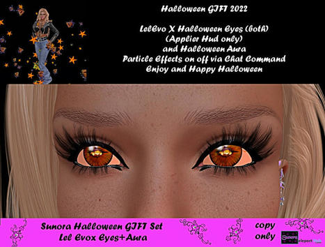 Halloween Eyes & Aura October 2022 Group Gift by Sunora | Teleport Hub - Second Life Freebies | Second Life Freebies | Scoop.it