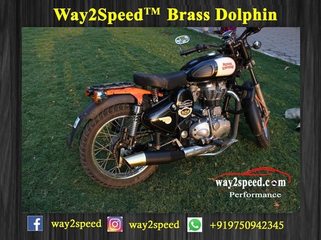 Royal Enfield Dolphin Silencer (brass) | way2speed Performance | Cars | Motorcycles | Gadgets | Scoop.it