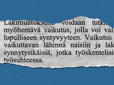 Hallituksen lakiesitys: Uuden lain vaikutus on v&auml;h&auml;inen, koska se kohdistuu vain naisiin | HS.fi | 1Uutiset - Lukemisen t&auml;hden | Scoop.it