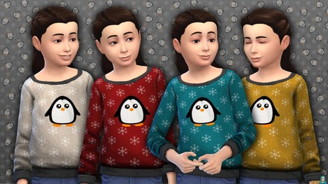 Children's Penguin Sweater << SimsNetWork | Les Sims | Scoop.it