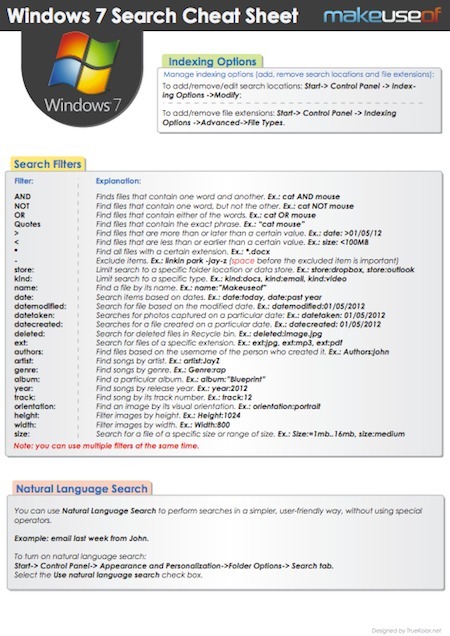 Windows 7 Search Tips | Freakinthecage Webdesign Lesetips | Scoop.it