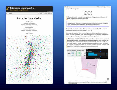 Un texto interactivo sobre álgebra lineal fácil de leer online | Artículos CIENCIA-TECNOLOGIA | Scoop.it