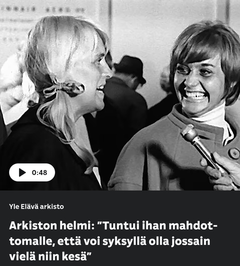 Miksi suomalainen matkustaa etelään? – 1960-luvulla turistimatkat olivat harvojen herkkua | Elävä arkisto | yle.fi | 1Uutiset - Lukemisen tähden | Scoop.it